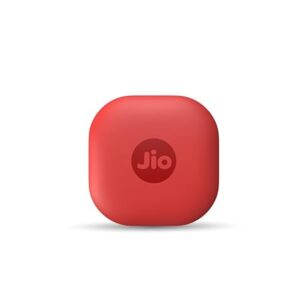 JioTag Air for iOS|Apple Find My Network Item Finder| Worldwide Tracking for Keys, Wallets, Luggage, Pets, Gadgets and More|1+1 Year Battery| No SIM Needed|120db Sound| BT 5.3