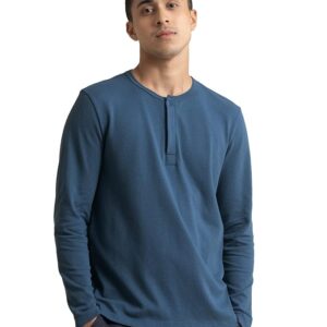 DAMENSCH Men's Regular Fit Cotton Full Sleeve Crew Neck Henley T-Shirt | Henley t Shirts for Men, t Shirts for Men Casual, Tshirt for Men, Mens Tshirt, t-Shirts for Men